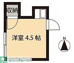 竹林コテージ第5迎賓ゲスト館 ワンルームの間取図画像