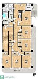 領家ハウス 6Kの間取図画像
