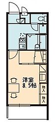 レオパレスマイン 1Kの間取図画像