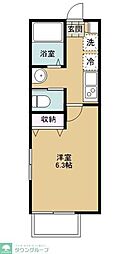 キャメル岩槻東町 1Kの間取図画像