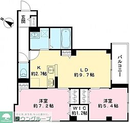川口市戸塚2丁目マンション 2LDKの間取図画像