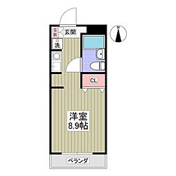 草加TSハウス ワンルームの間取図画像