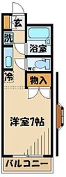 ジュネスメゾンＡ 1階1Kの間取り