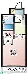 ハイム寺町 1Kの間取図画像