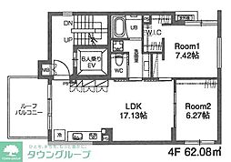 LUCENT 曙町 2LDKの間取図画像