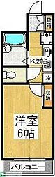 リトルアージュ 1Kの間取図画像