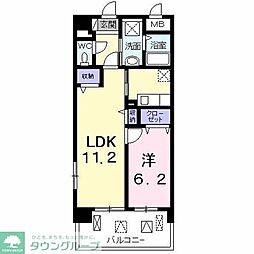 エクセルソフィア 1LDKの間取図画像