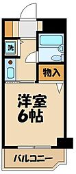 ラミアール聖蹟 1Kの間取図画像