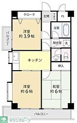T'sgarden永山 3Kの間取図画像