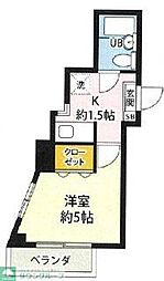 MAC平山城址公園コート 1Kの間取図画像