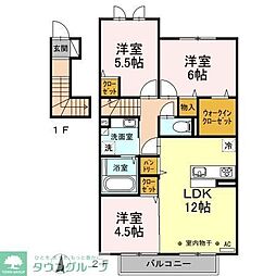 雅壱番館 3LDKの間取図画像