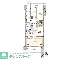 ガーデンアリーナ新百合ヶ丘ビューコート壱番館 3LDKの間取図画像