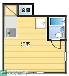 タカミマンション ワンルームの間取図画像