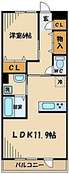 SPIRAL TOWN 3階1LDKの間取り
