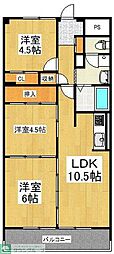 メゾンドエトワール 3LDKの間取図画像