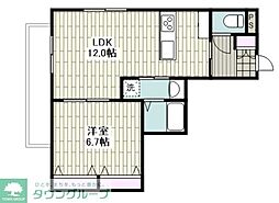 サンクレスト 1LDKの間取図画像