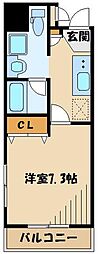 アーデン町田 1Kの間取図画像