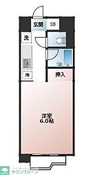 TOP矢部第1 1Kの間取図画像
