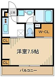 リブリ・スター南橋本 1Kの間取図画像