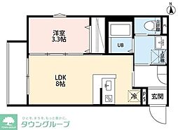 robot home 相模原II 1LDKの間取図画像