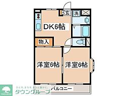 カーディナンス永山 2DKの間取図画像