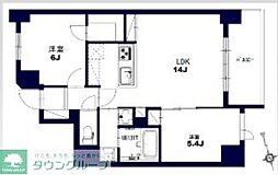 センチュリー八王子ルミエール 2LDKの間取図画像