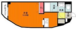 Merveille ワンルームの間取図画像
