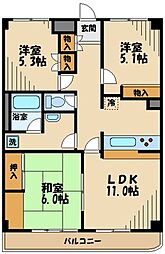 T'sgarden稲城 3LDKの間取図画像