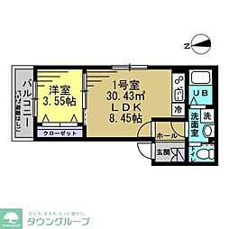 間取図画像 1LDK