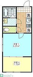 間取図画像 2K