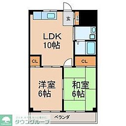 グランビュー戸部 2LDKの間取図画像