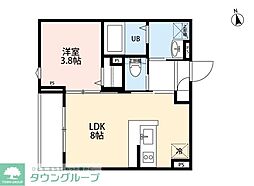 robot home 三郷II 1LDKの間取図画像