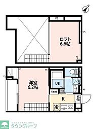 robot home 北柏III(ロボットホームキタカシワスリー) 1Kの間取図画像