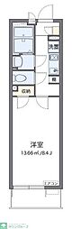 クレイノルナルミエール三郷 1Kの間取図画像