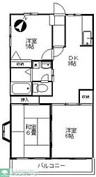 アルシュM 3DKの間取図画像