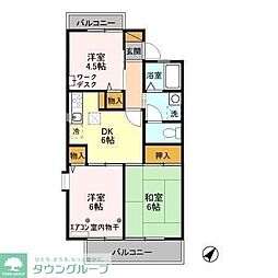 パークハウス 3DKの間取図画像