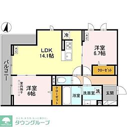 間取図画像 2LDK
