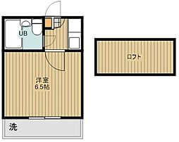 クリアス北坂戸E 1Kの間取図画像