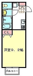 C・M-EAST 1Kの間取図画像