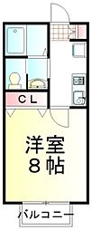 ラフィーネ3 1Kの間取図画像