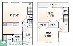 あたしん家A棟 2LDKの間取図画像