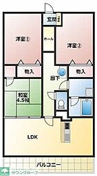 リリーヴィレッジ3 3LDKの間取図画像