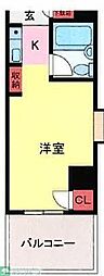 キャッスルマンション坂戸 ワンルームの間取図画像