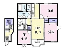 メゾン安斉 3DKの間取図画像