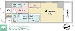 ROYALBLOOMKOEDOKAWAGOE 1Kの間取図画像
