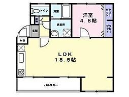 間取図画像 1LDK