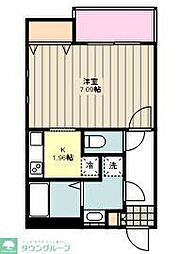 Cherim立川 1Kの間取図画像