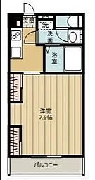 サードロック立川 1Kの間取図画像