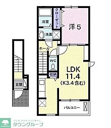 アルモニー 1LDKの間取図画像