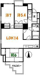 チェレスタT小金井 3LDKの間取図画像